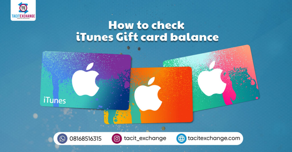  HOW TO CHECK ITUNES GIFT CARD BALANCE