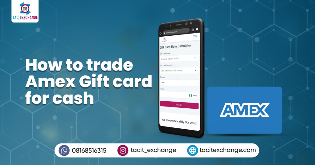 HOW TO TRADE AMEX GIFT CARD FOR CASH